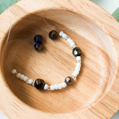 Metallic Opalescent Faceted - Extra Beads