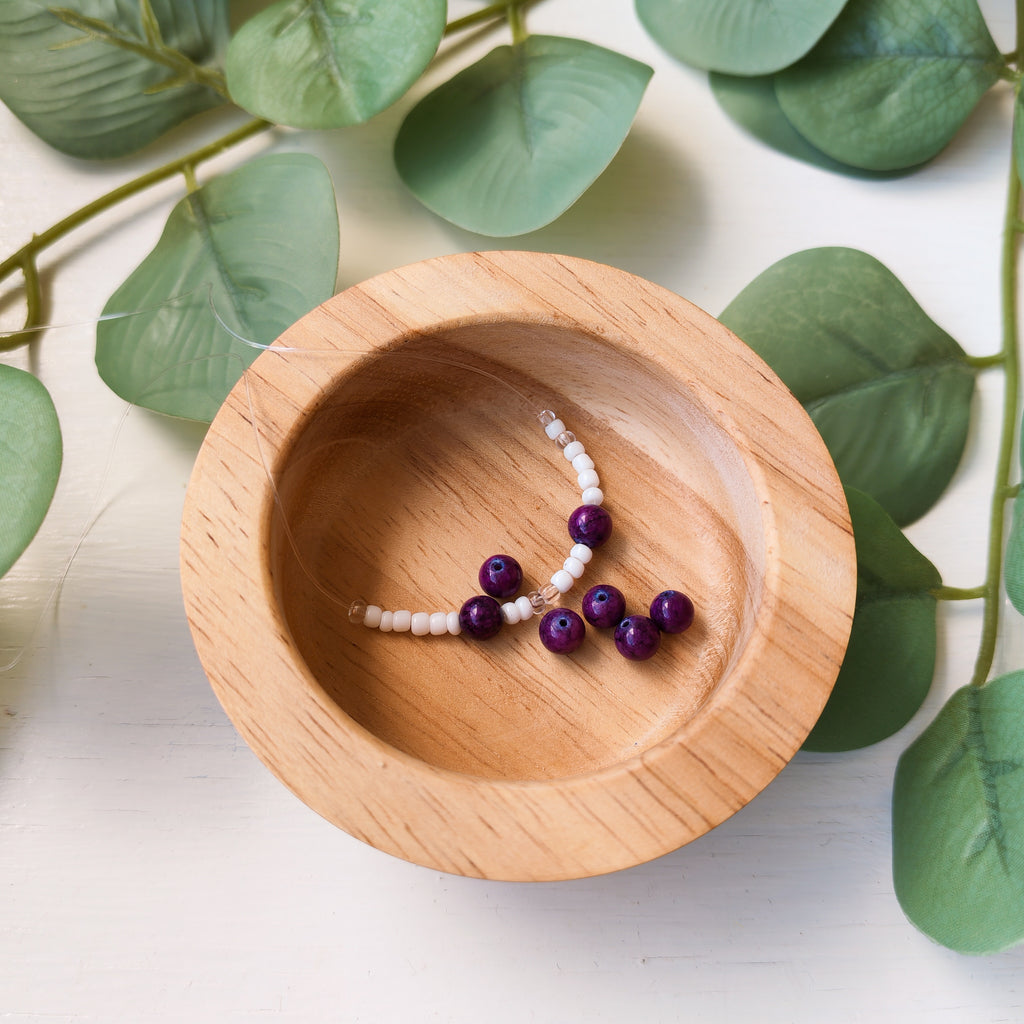 Purple Mosaic - Extra Beads