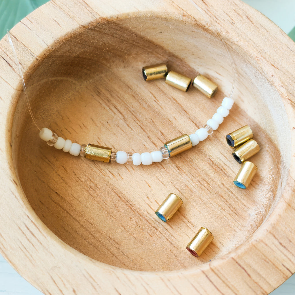 Gold Tubes - Extra Beads