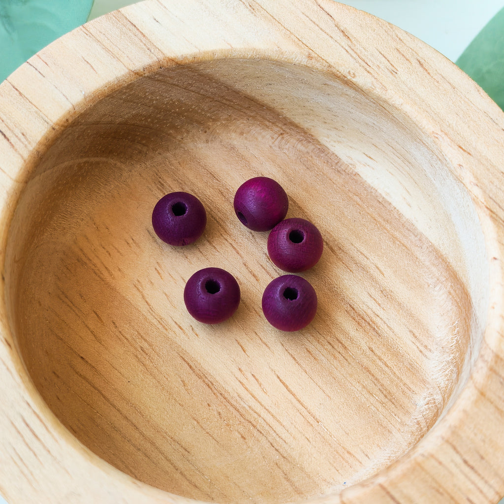 Wooden Purple - Extra Beads