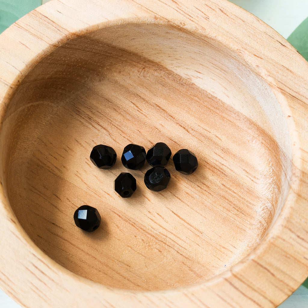 Black Faceted - Extra Beads