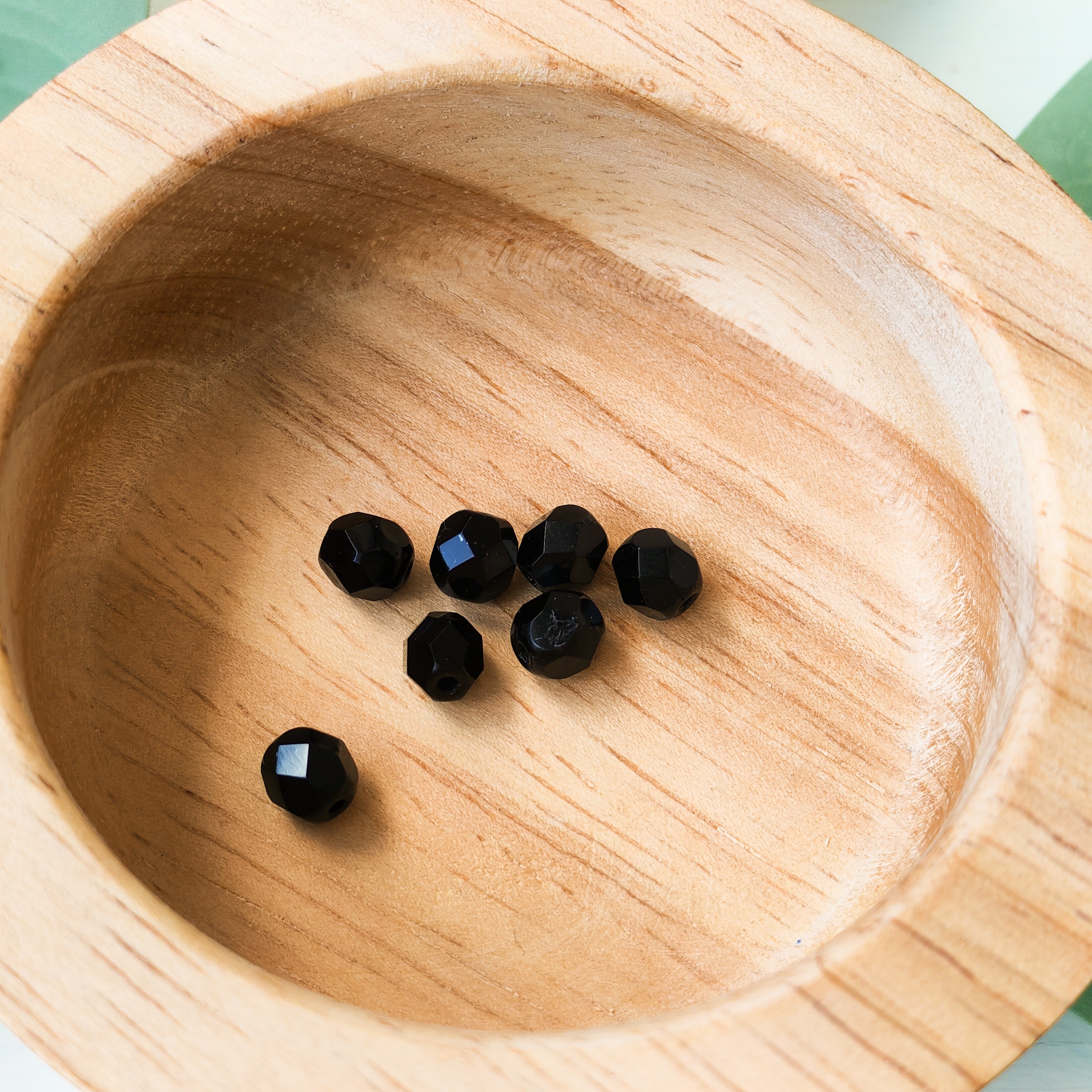 Black Faceted - Extra Beads