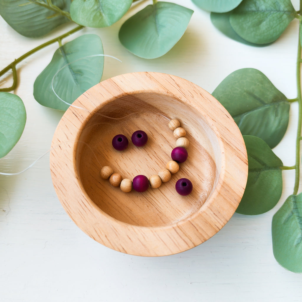 Wooden Purple - Extra Beads