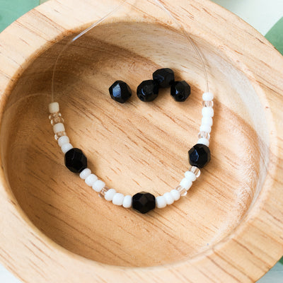 Black Faceted - Extra Beads