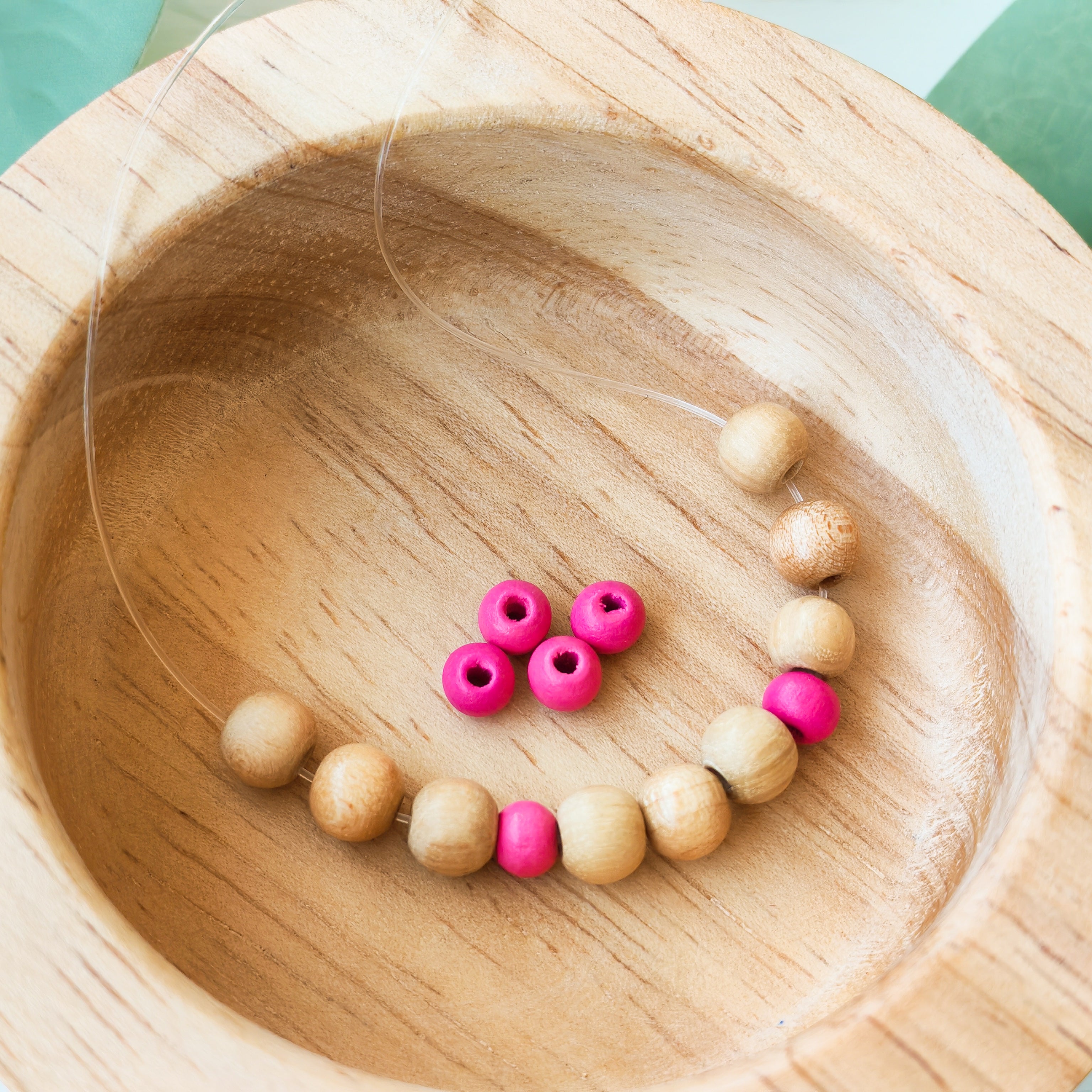 Wooden Pink - Extra Beads