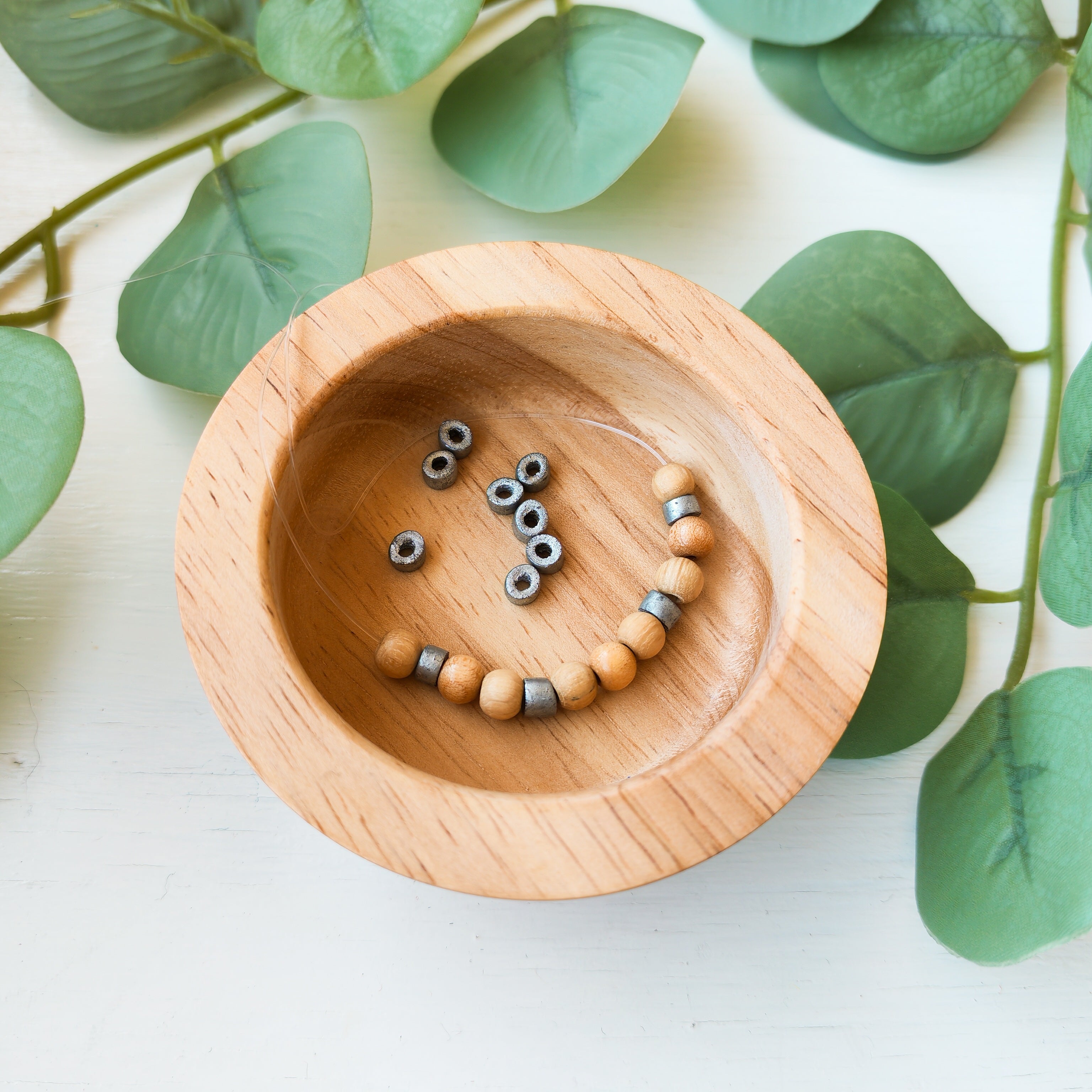 Wooden Silver - Extra Beads
