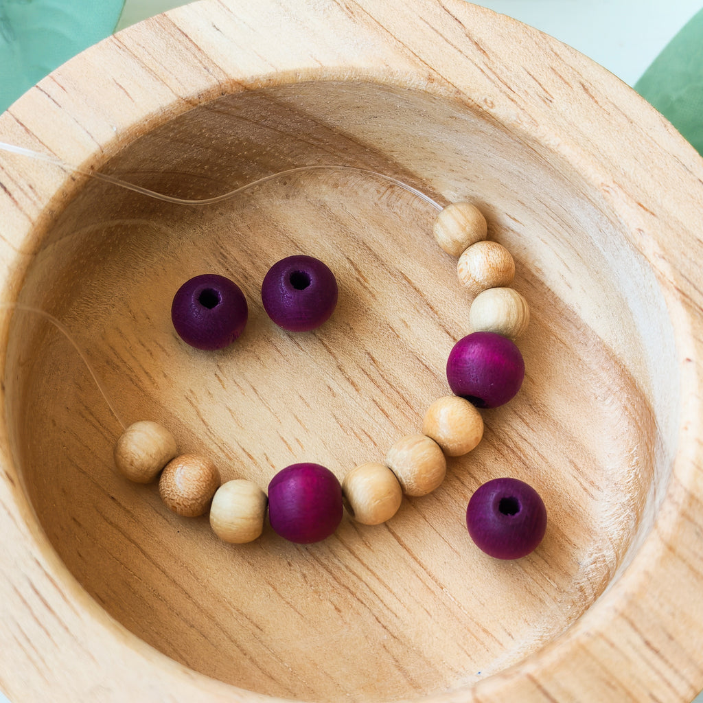 Wooden Purple - Extra Beads