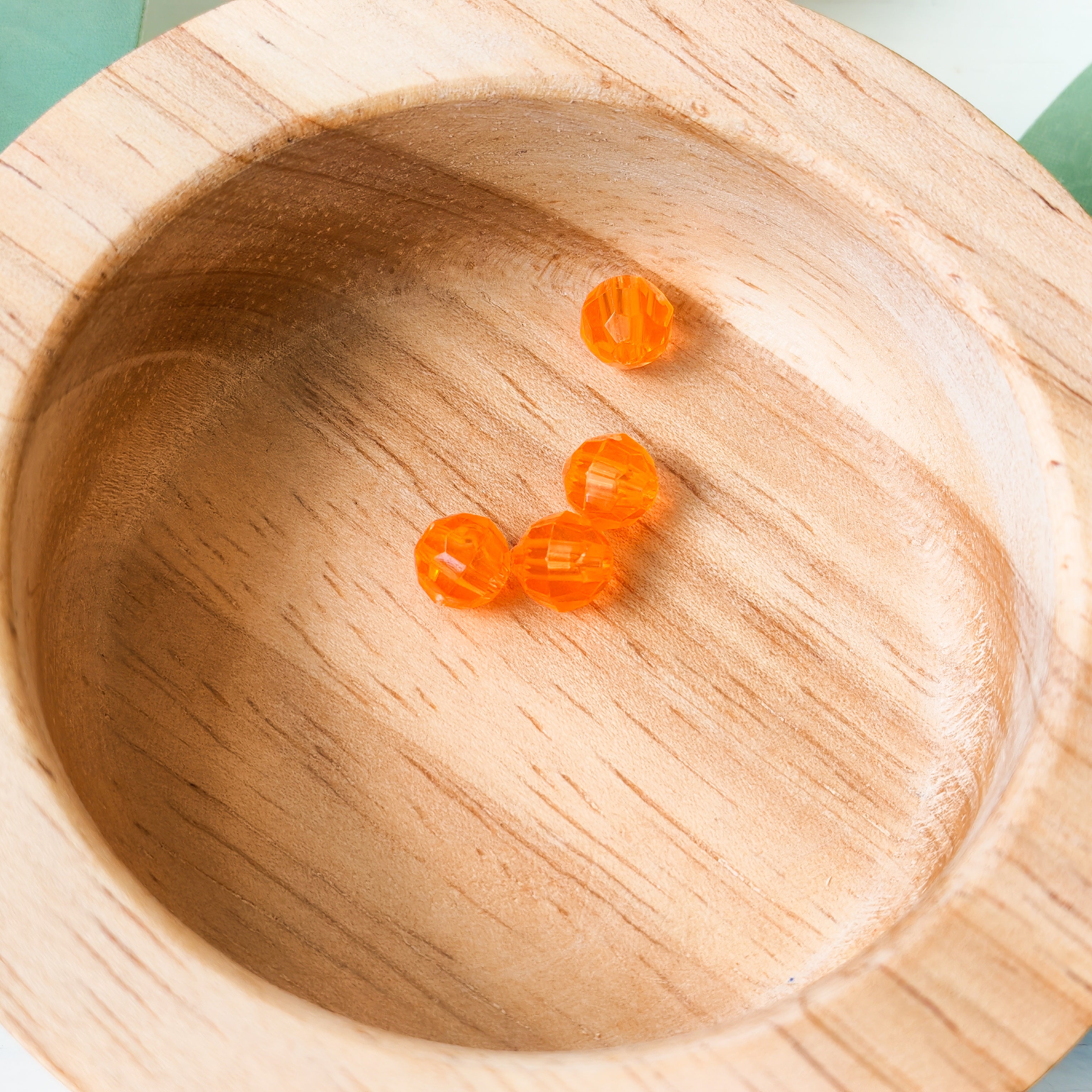 Orange Faceted - Extra Beads